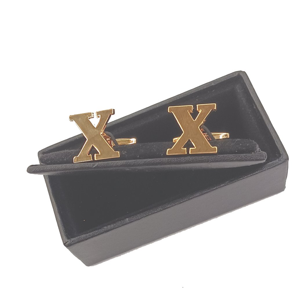 Initial "X" Cufflinks